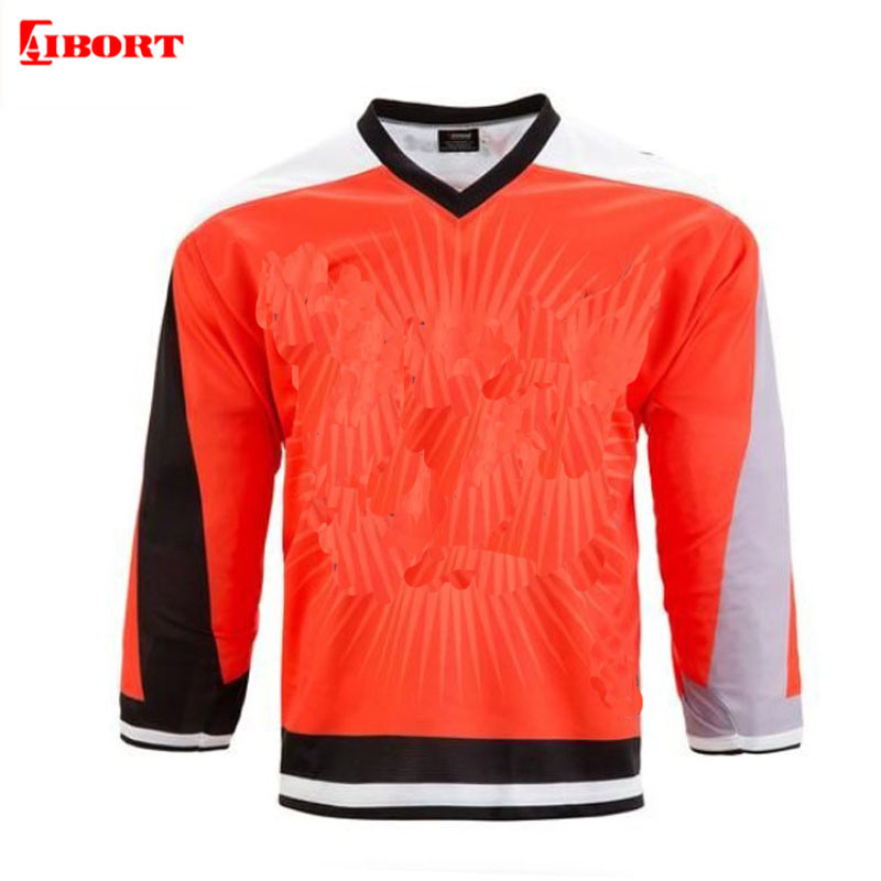 Aibort Breathable Quick Dry Soft Fabric Ice Hockey Jersey (hockey Jersey 007)