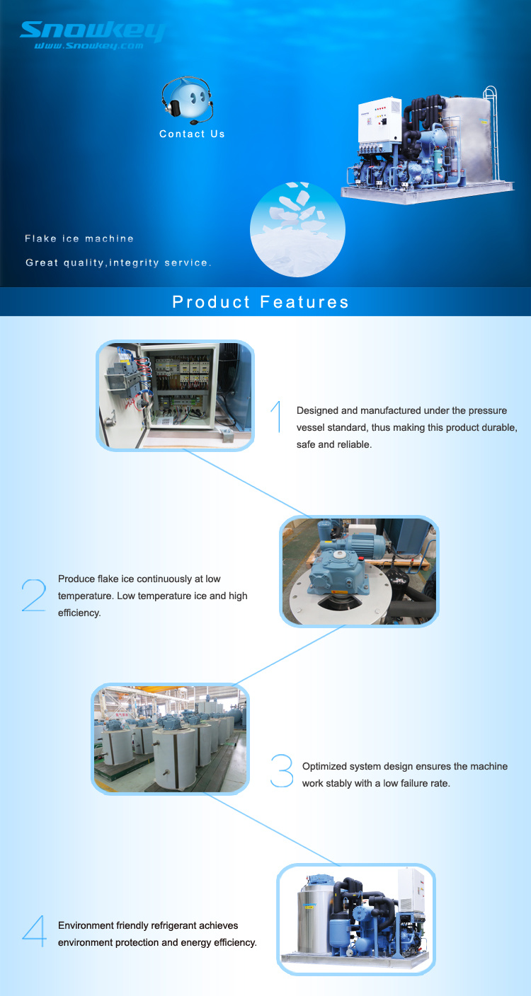 Fast Cooling Liquid Ice Making Machine with ASME Certification