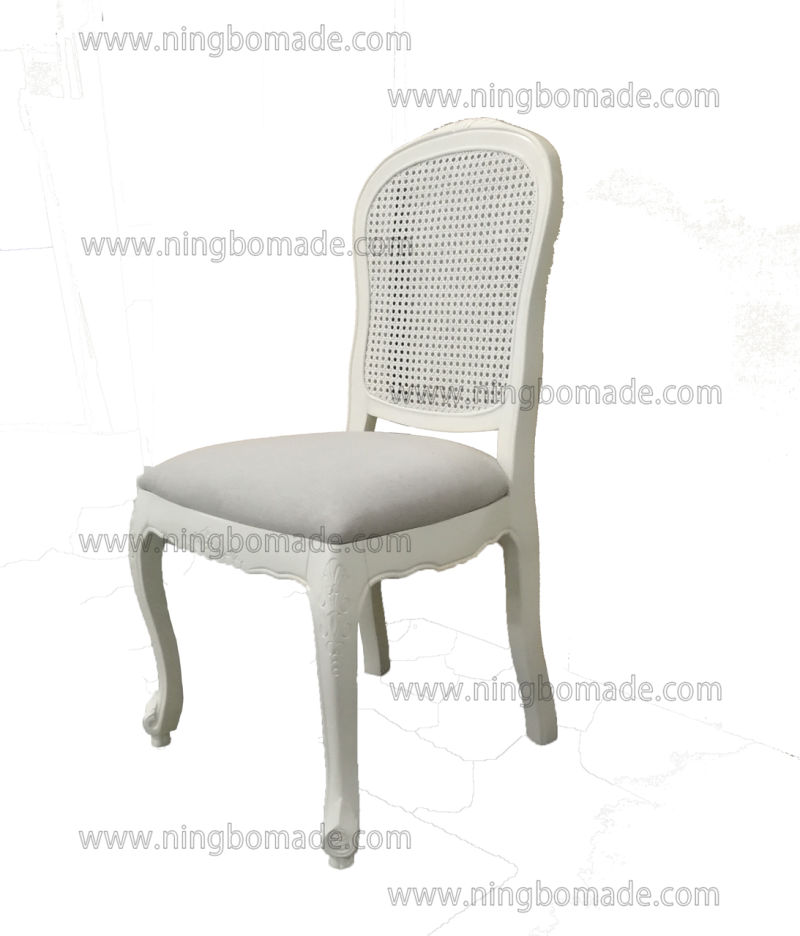 Nordic Louis Style Household Furniture Louis White Solid Wood Chair