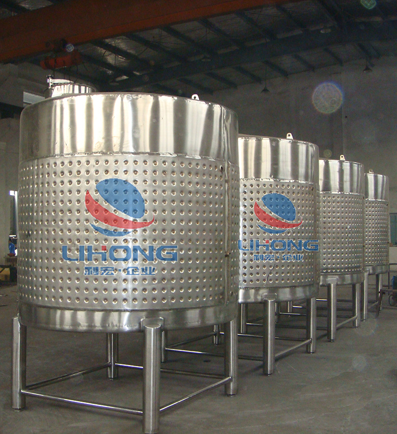 Stainless Steel Cooling Jacket Wine Tank with or Without Temperature Insulation