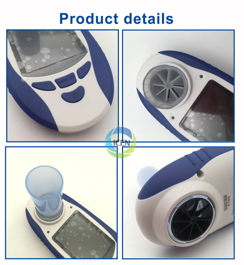 IN-CSP10BT Checking Lung Conditions color LCD Handheld Spirometer