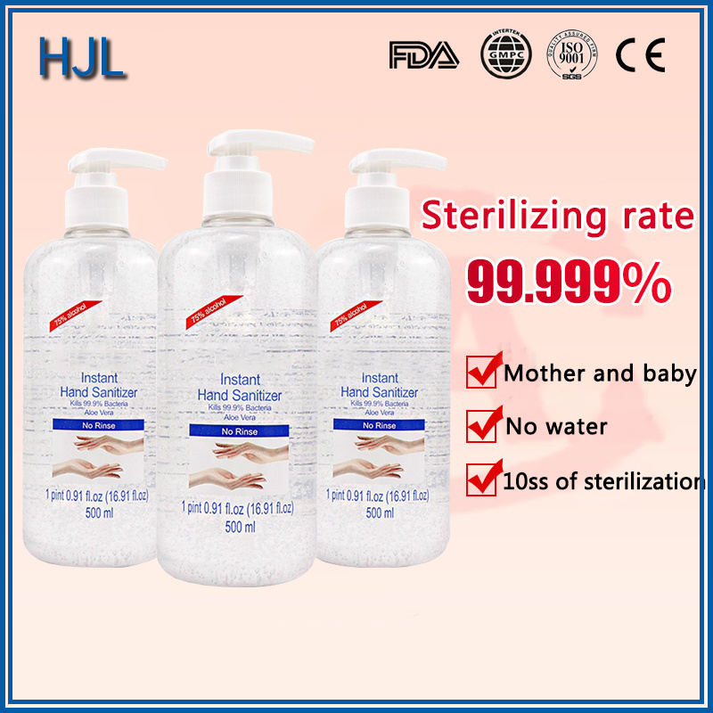 Wholesale 500ml 75% Alcohol Gel Disinfectant Antibacterial Hand Sanitizer Gel