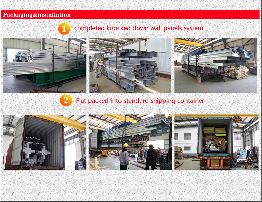 Factory Prefabricated Building Prefab House /Workshop/Hanger/ Mobile Home Design & Building Material for Sale
