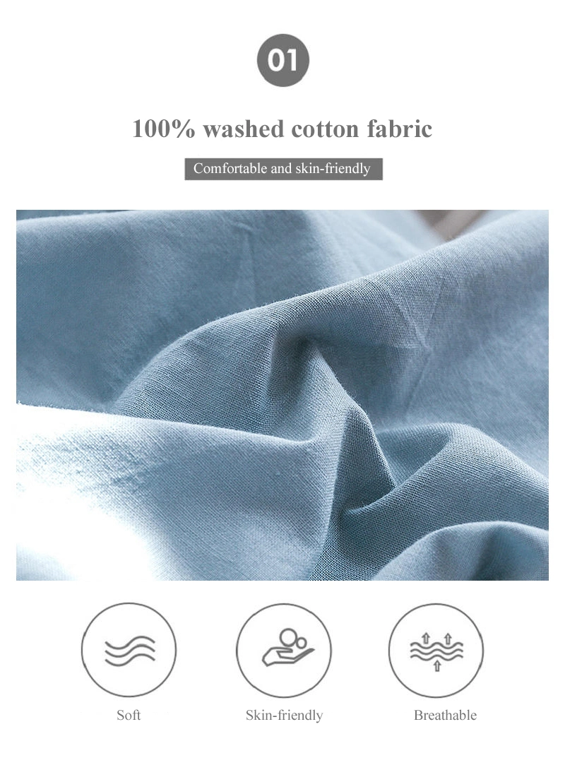 Simple Style Homestay Cotton Match Color New Product Bedding Set