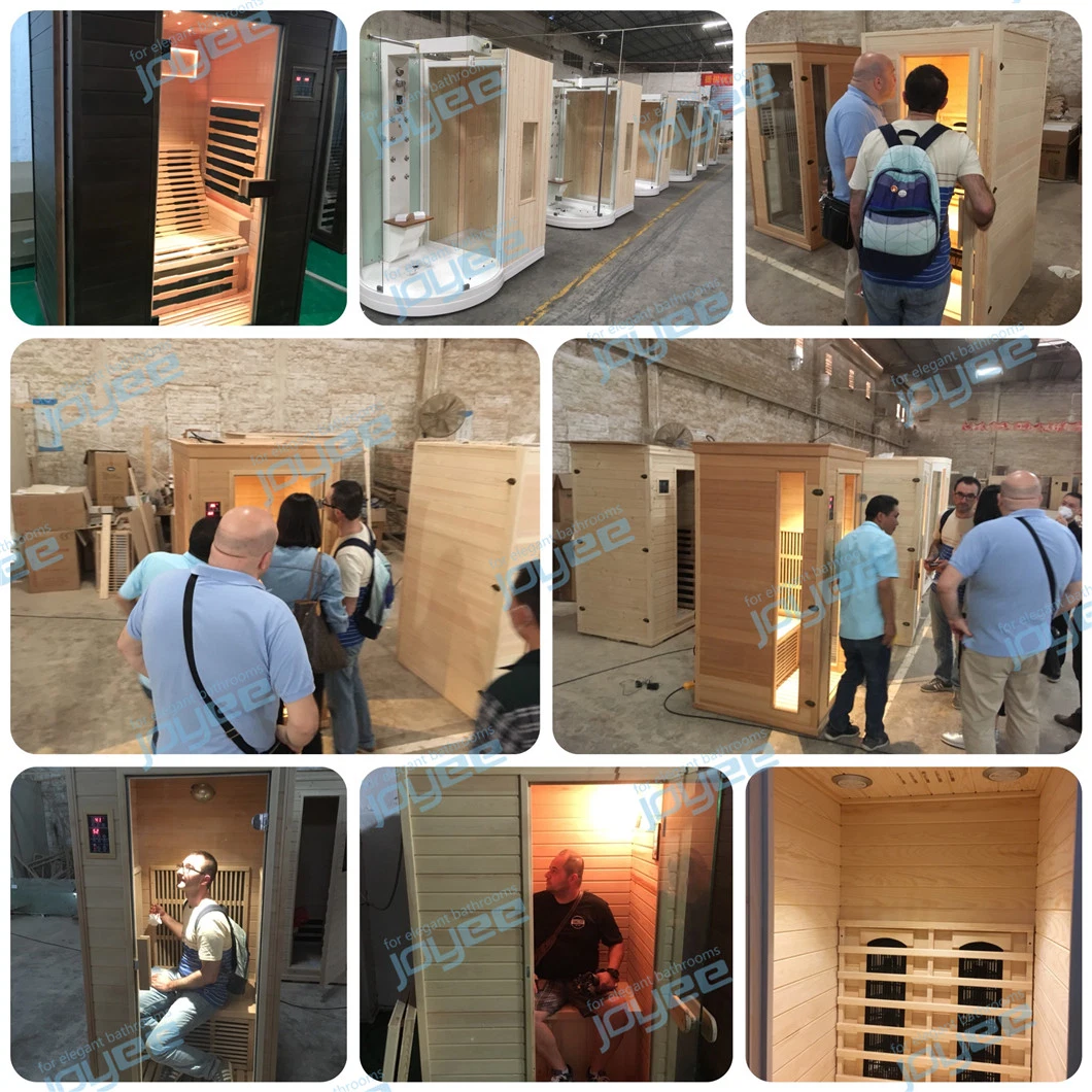 Joyee Indoor Bathroom Sauna Cabin Sauna Box Far Infrared DIY Steam Sauna Shower Room