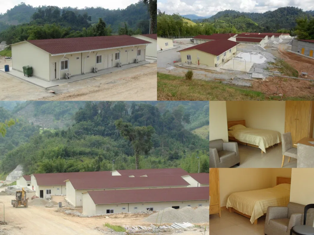 Mozambique Prefabricated House for Temporary Porta Cabin Labour Camp Building
