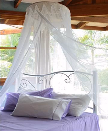 Polyester Mosquito Net for Bed White Color