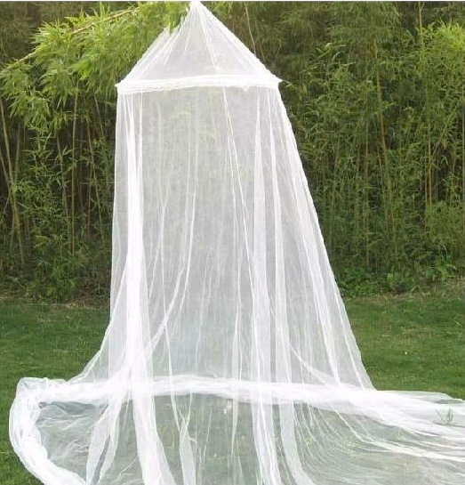 Polyester Mosquito Net for Bed White Color