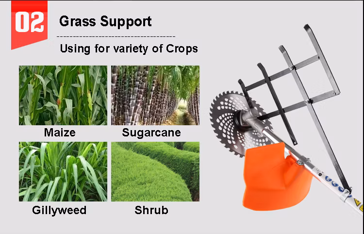 Emas 4 Stroke Brushcutter Backpack Paddy Cutter Harvestor Brush Cutter Gx35