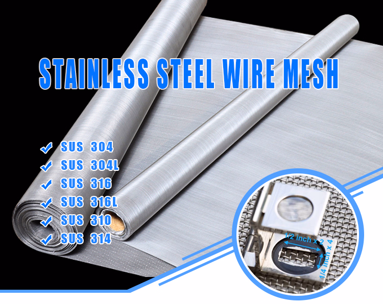 316L Crimped Stainless Steel Wire Mesh