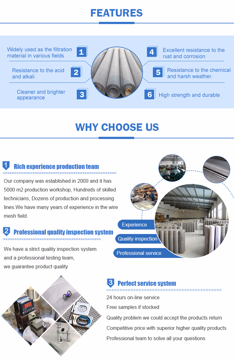 316L Crimped Stainless Steel Wire Mesh