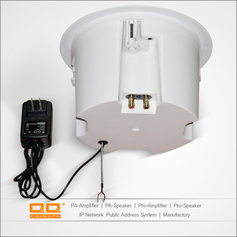 PA System Surround Sound in Ceiling Mount Speaker with ABS+Metal Net+ ABS Plastic Rear Cover