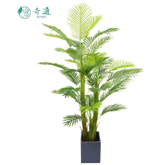 Plastic Decorative Bonsai Artificial Natural Evergreen Home Decorative Palm Plant 150cm