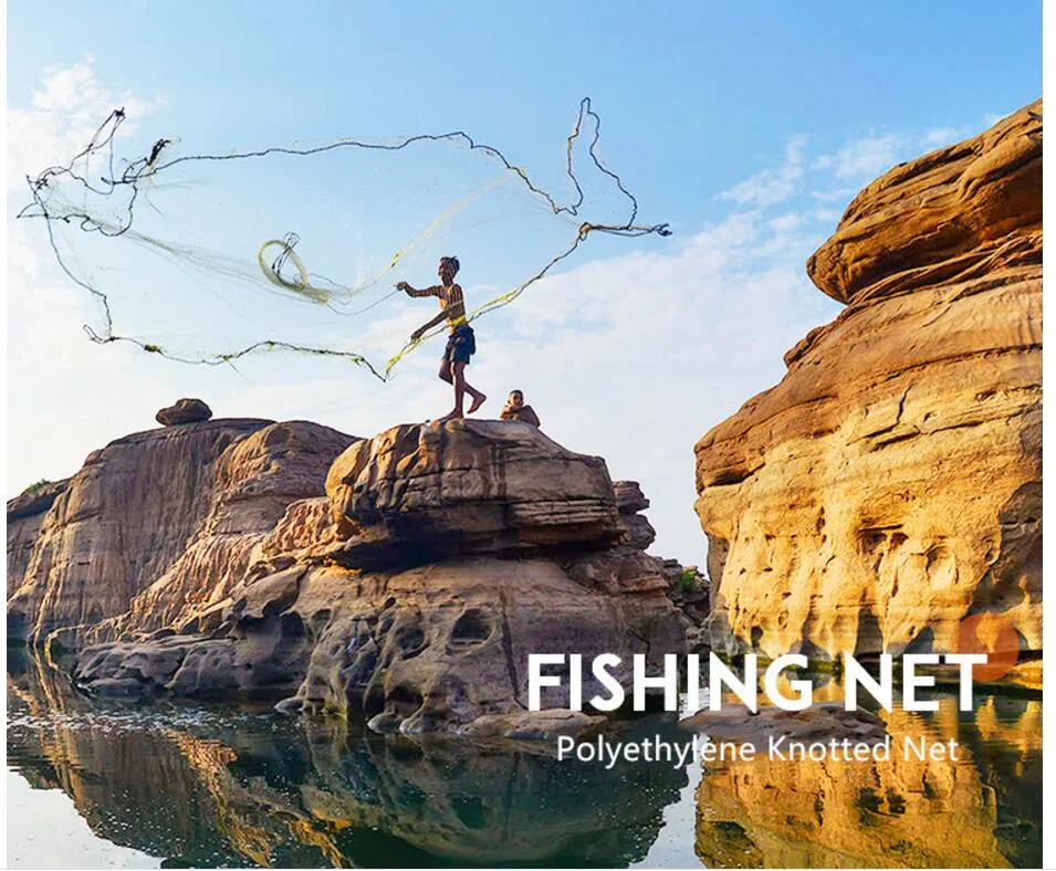Made in China Nylon Monofilament Fishing Net PA6/PE Commercial Fishing Net