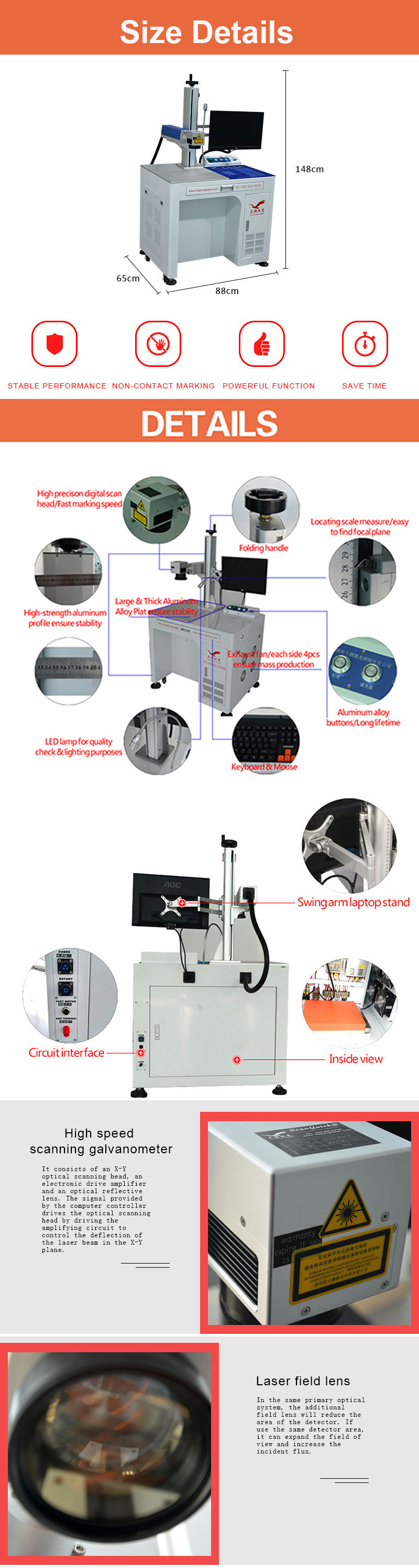 Bird Ring Laser Marking Machine 20W 30W