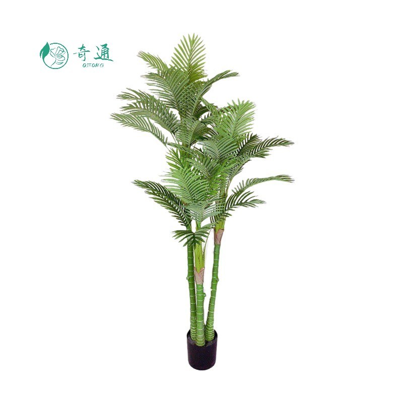 Plastic Decorative Bonsai Artificial Natural Evergreen Home Decorative Palm Plant 150cm