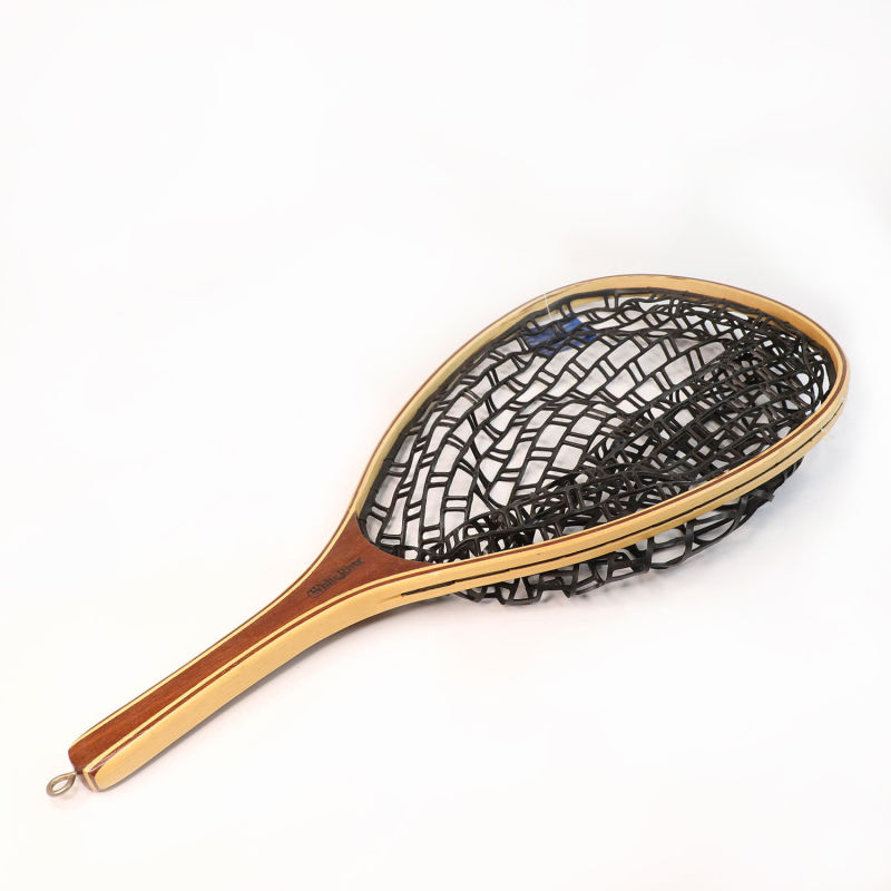 Landing Net with Wooden Handle for Fishing Tackle