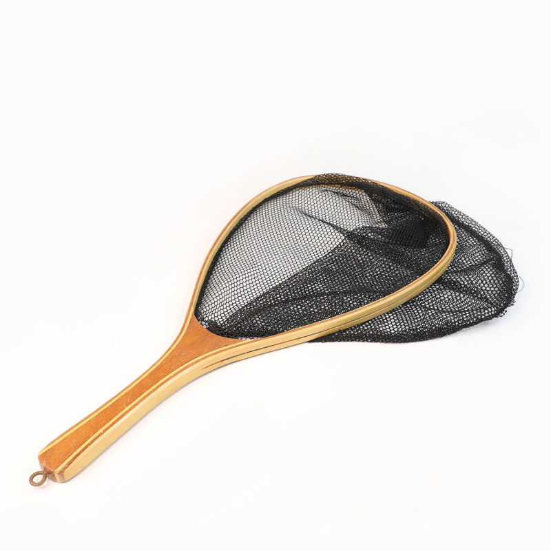 Landing Net with Wooden Handle for Fishing Tackle