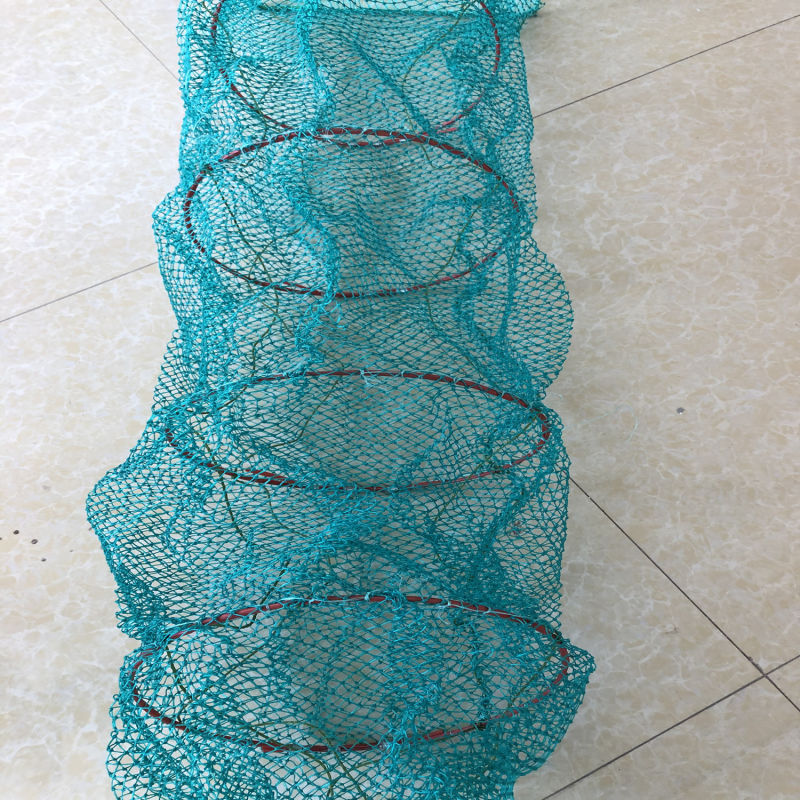 3plys+3plys Light Sea Water Green PE Long Cage Net Fishing Net