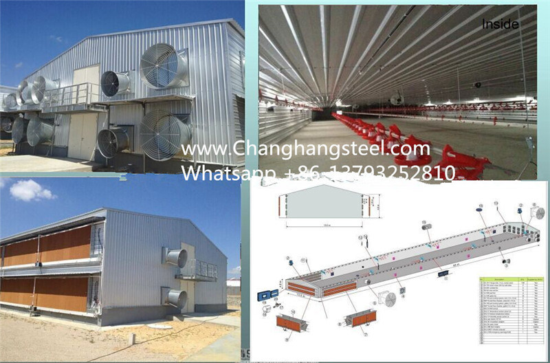 Prefab Steel Structure Poultry Housing Poultry Slaughter House Poultry Farm Construction