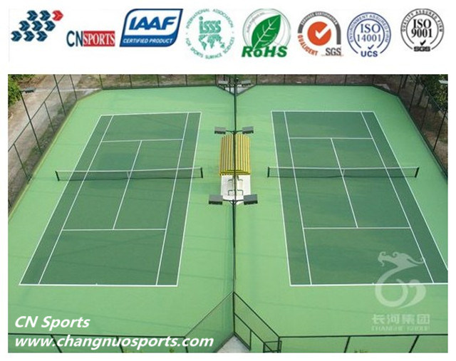 High Rebound Acrylic Tennis Court with Itf Certificate