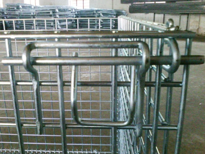 Wire Mesh Container /Stackable Steel Storage Bins/Pallet Stillage Cage