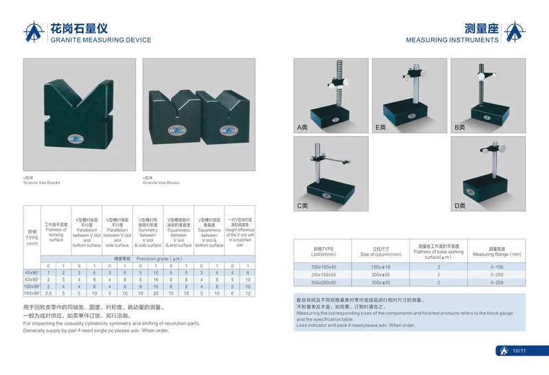 Measuring Instrument Used Granite Measurement Seat