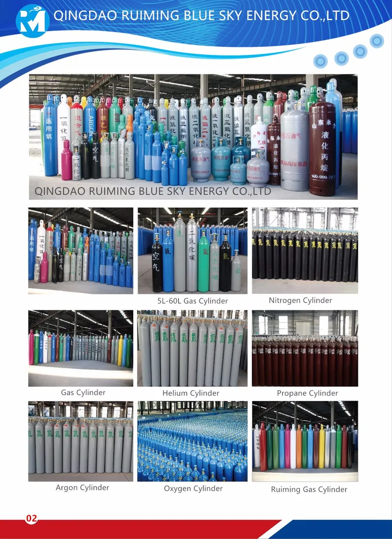 Small Argon Seamless Steel Gas Cylinder