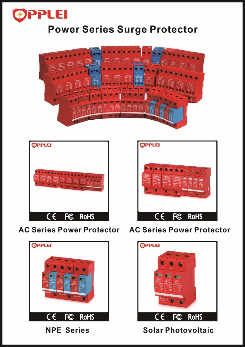 AC Power Three Phases Imax 100ka Lightning Arrester