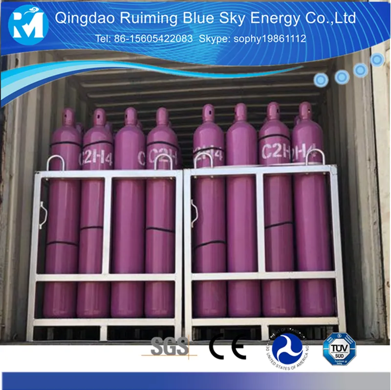 Ethylene Gas in 40L/50L Gas Cylinder/Oxygen Cylinder