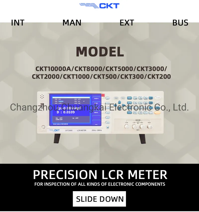 Ckt1000 20Hz-1MHz Continuous Frequency Resistance Meter ESR Meter Component Tester