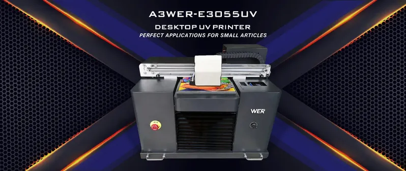 Direct to Substrate Small Size UV-LED Flatbed Printer