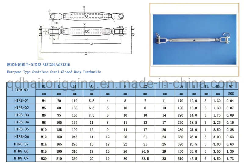 Reliable and Cheap Commercial Type Turnbuckles Factory Direct Sale