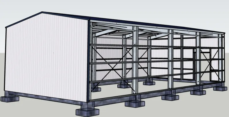 Pre Engineered Prefab Bolt Connection Steel Structure Materials