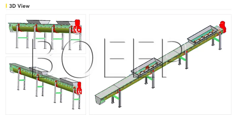 Automatic Dewatering Screw Auger Conveyor Equipment