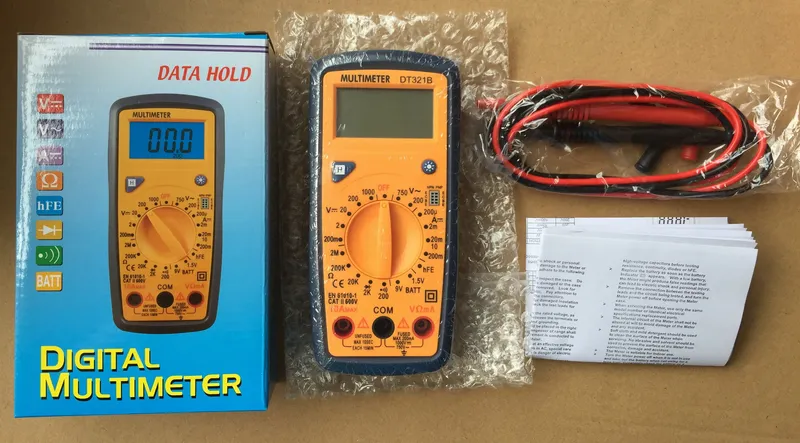 Dt-321b Digital Multimeter Thermometer Clamp Meter