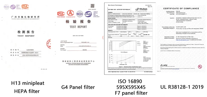 Side-Mounted Chuck Air Filter Cartridge for Dust Removal