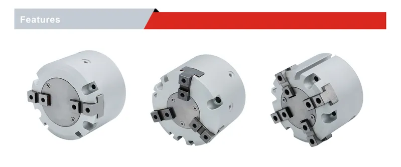 Mhs4 Series Pneumatic Cylinder Round Body Slide Guide Air Gripper