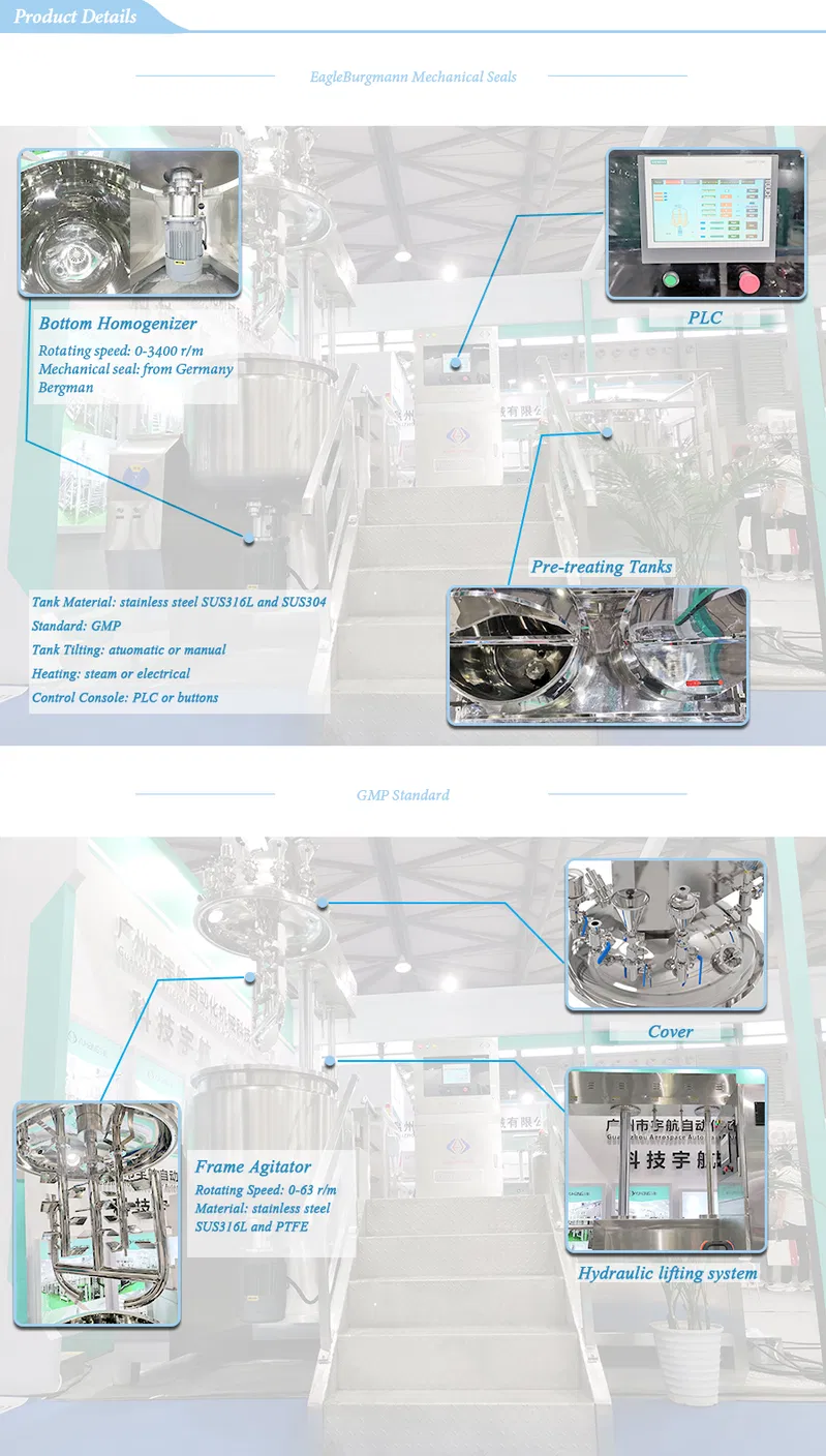 Vacuum Emulsifying Mixer Vacuum Emulsifier Vacuum Homogenizer