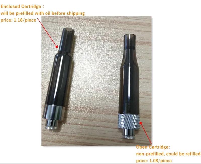 Custom Rechargeable Refilled Electronic Enclosed Cartridge Open Cartridge Vape Pen