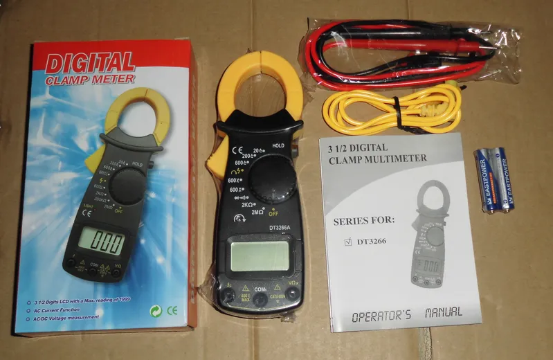 Dt-3266A Digital Multimeter Thermometer Clamp Meter