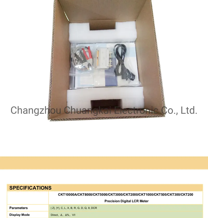 Digital Lcr Meter ESR Meter Resistance Meter 20Hz-3MHz (Model CKT3000)