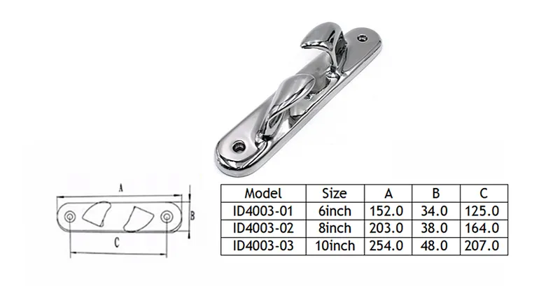 Casting Bow Chocks / Skene Chocks / Straight Chocks