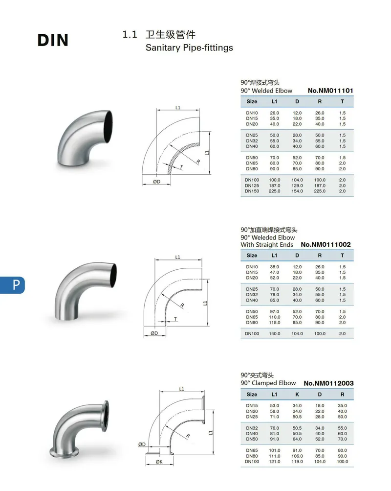 Manufacturer's Direct Supply 304 Stainless Steel Elbow Pipe Fitting