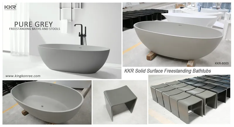 High Quality Solid Surface Bathtub Artificial Solid Surface Freestanding Bathtub