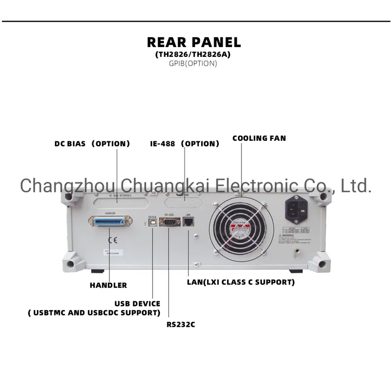 Th2826 5MHz Lcr Meter Capacitance Meter ESR Meter