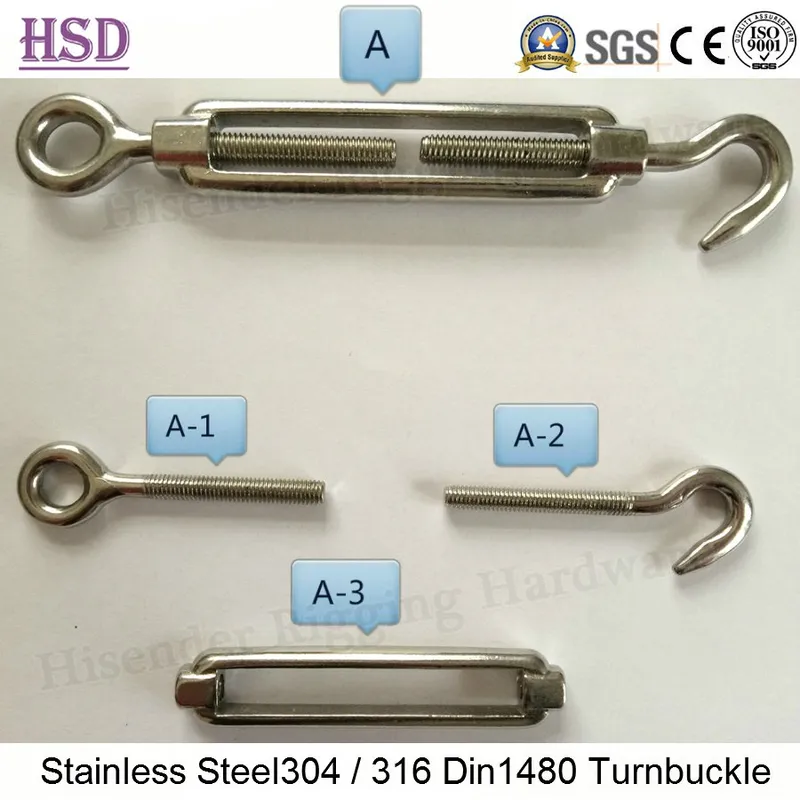 Casting Malleable Iron Standard DIN1478 Pipe Body Type Turnbuckle