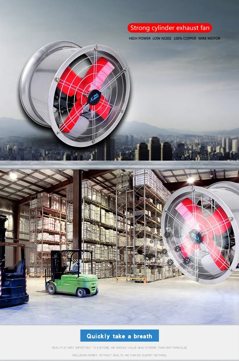 250 300 350 400 500 600 mm Industrial High Power Temperature Small Axial Fan 300 Cfm