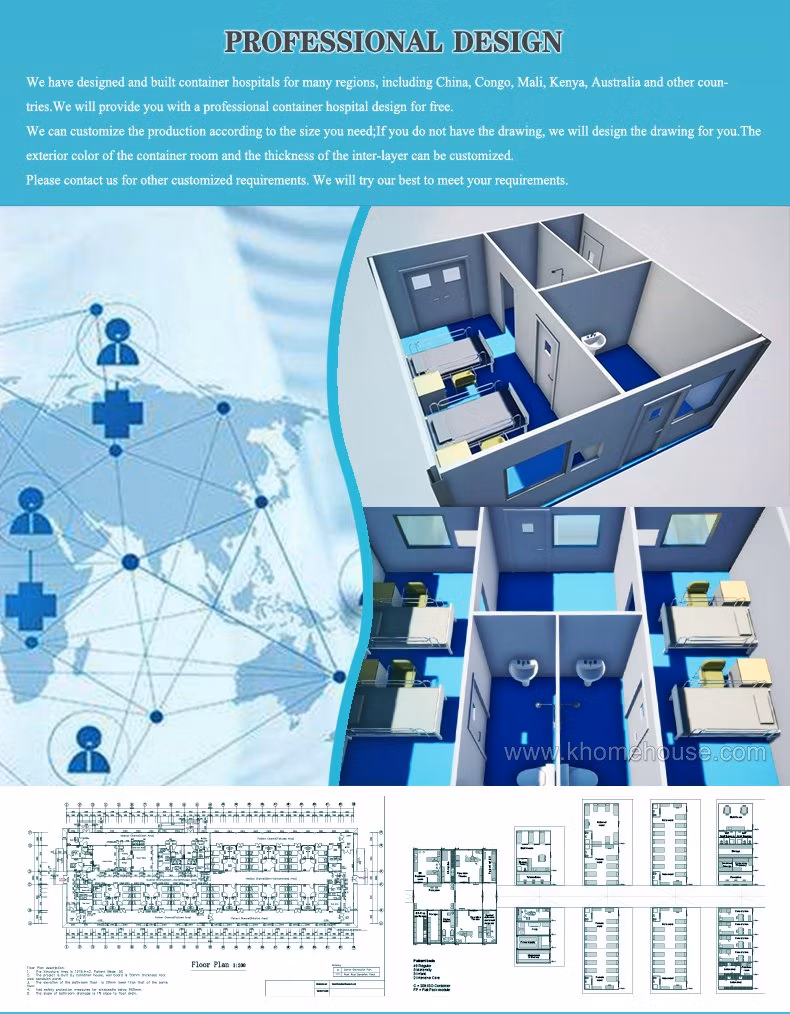 Fastest Building Construction Container Hospital for Emergency Treatment