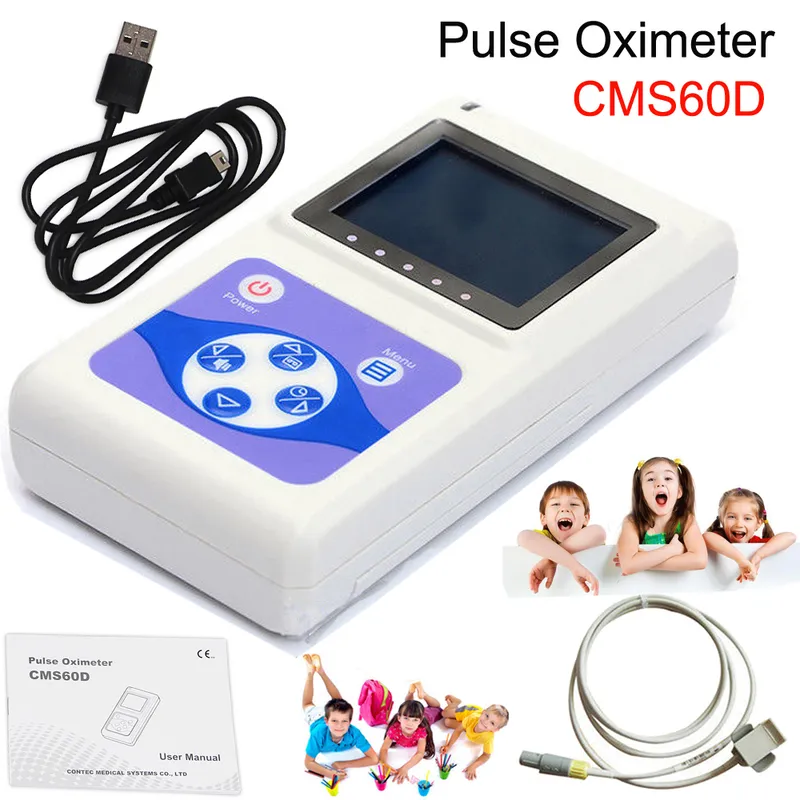 Cms60d Portable Oxygen Blood Oxygen for Baby Infant and Neonate Handheld Finger Pulse Oximeter